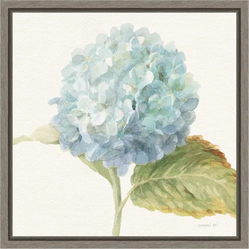 Vista 17 de Amanti Art Lienzo enmarcado para pared, 16 x 16 pulgadas, saco floral V cultivo de hortensia azul por Danhui Nai, lienzo enmarcado para pared, obras