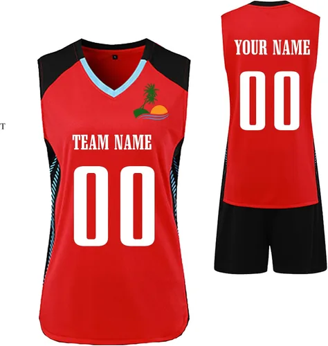 Vista 2 de Camiseta de voleibol personalizada para hombresmujeresniñosniñosniñascamisetas de voleibol personalizadas con nombrenúmerologotipo