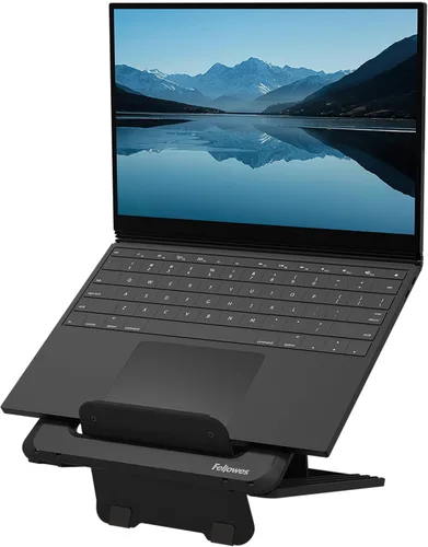 Vista 8 de Fellowes Breyta - Soporte para laptop para el hogar y la oficina, 12 ajustes de altura, tamaño de monitor de 15 pulgadas, color negro