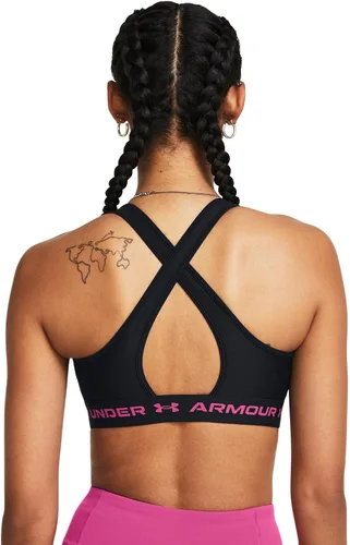 Vista 2 de Under Armour - Sujetador deportivo de medio impacto, con espalda cruzada, para mujer