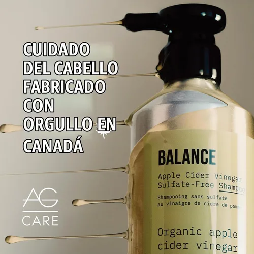 Vista 7 de AG Hair BALANCE - Recambio de champú sin sulfato de vinagre de sidra de manzana, 1 litro