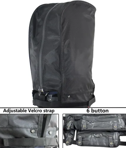 Vista 11 de Funda para bolsa de golf, cubierta de lluvia de nailon, impermeable, se adapta a la mayoría de bolsas de carrito de golf, fácil de usar, plegable