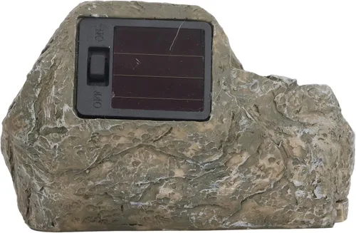 Vista 8 de Oculta una llave exterior impermeable falsa para llaves de roca, adorno de roca falsa de resina con luz LED, caja de bloqueo de almacenamiento