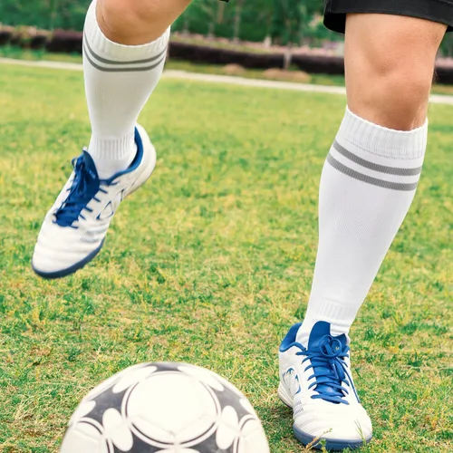 Vista 3 de Time May Tell Calcetines de fútbol, béisbol, sóftbol, para jóvenes y adultos, multideporte, hasta la rodilla, calcetines de fútbol