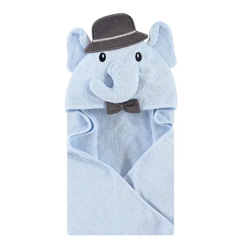 Vista 17 de Hudson Baby Toalla con capucha unisex de algodón con cara de animal para bebé, cocodrilo, talla única