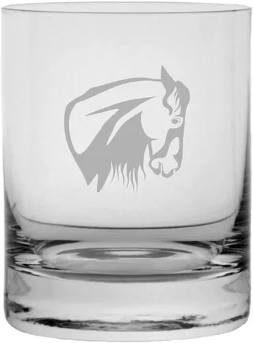 Vista 87 de Abaco Barb - Vaso de whisky con temática de caballo grabado (10.25 onzas)