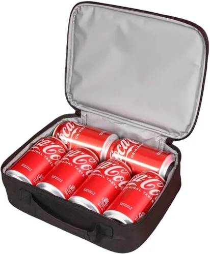 Vista 5 de Lonchera de fútbol americano para niños y niñas, bolsa de almuerzo escolar para niños, capa aislada, poliéster, a prueba de fugas, para niños a