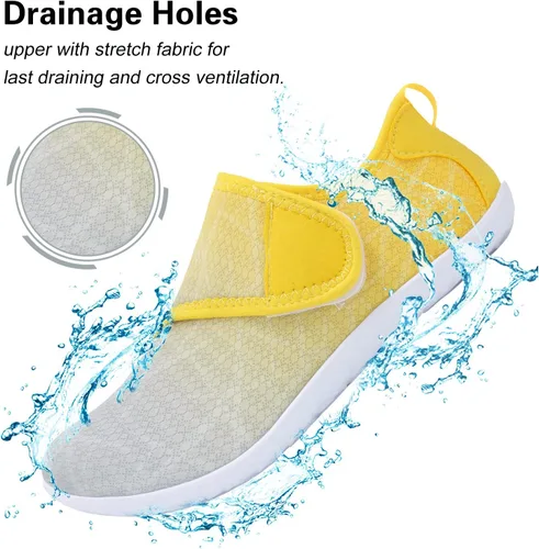 Vista 3 de Lisdwde Zapatos de agua antideslizantes para hombre y mujer, zapatos de natación, deportes de playa, secado rápido, zapatos de calcetín para mujeres