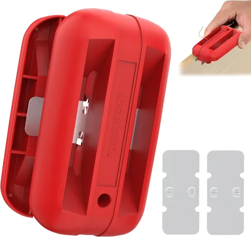 Vista 8 de Recortadora de bordes con cuchillas de carburo de tungsteno, cepilladora manual versátil para carpintería, cortador manual de bandas de bordes