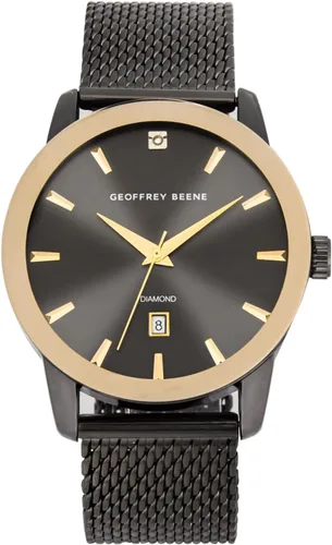 Vista 8 de Geoffrey Beene Mens Watch - Stainless Steel Mesh Band Quartz Movement Analog Watch for Men, Gift for Men, Formal or Business Casual Minimalist Wrist