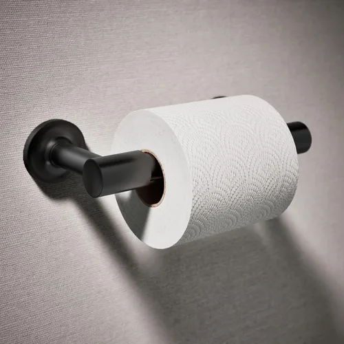 Vista 2 de KOHLER 14377-BL Purist® Soporte giratorio para papel higiénico, negro mate