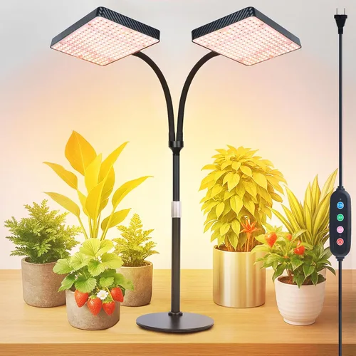 Vista 11 de Luces de cultivo de mesa de 25 vatios para plantas de interior, inicio de semillas, bonsái, 2500 lúmenes lo suficientemente brillantes como un
