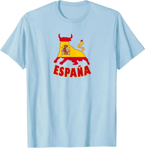 Vista 74 de Spain Espana with Bull and National Flag/Present T-Shirt Asphalt Grey