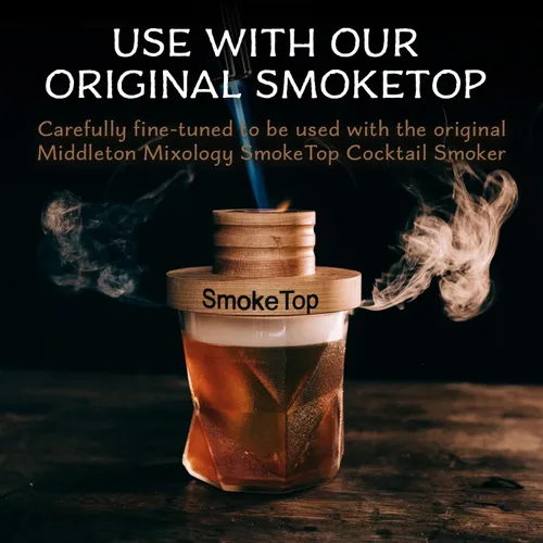 Vista 6 de Bolsa SmokeTop® de 4 onzas, chips ahumadores de cóctel para cócteles antiguos, whisky y bourbon - por Middleton Mixology Made in the USA (800 usos)