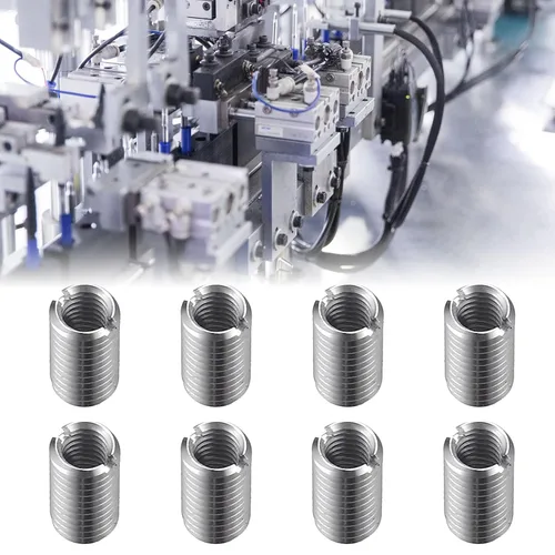 Vista 3 de 20 piezas de tuercas reductoras de rosca, M8 macho a M6 hembra, tuercas de conversión de manga de tornillo, reductores roscados, adaptadores