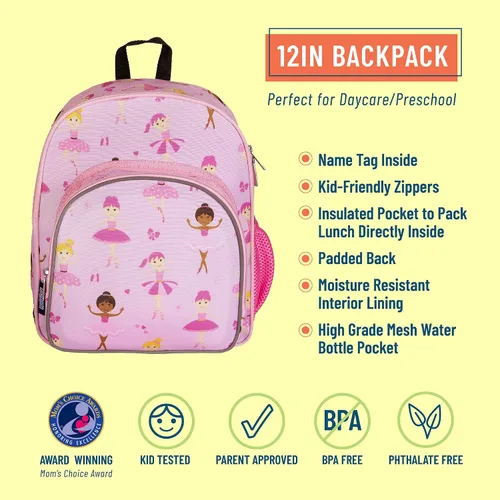 Vista 3 de Wildkin - Mochila de 12 pulgadas para niña
