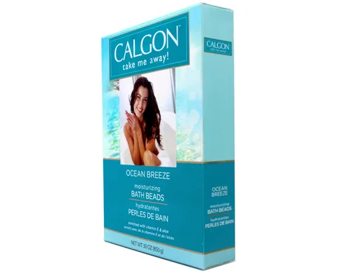 Vista 4 de Calgon Cuentas de baño ultra hidratantes de 30 onzas (brisa oceánica, paquete de 3)