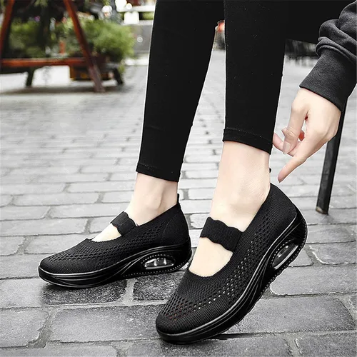 Vista 7 de EnllerviiD - Zapatos Mary Jane con hebilla para mujer, estilo tenis