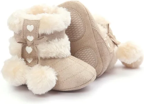 Vista 6 de Botas Estamico de invierno, con lazo, de nieve, de felpa, para niña