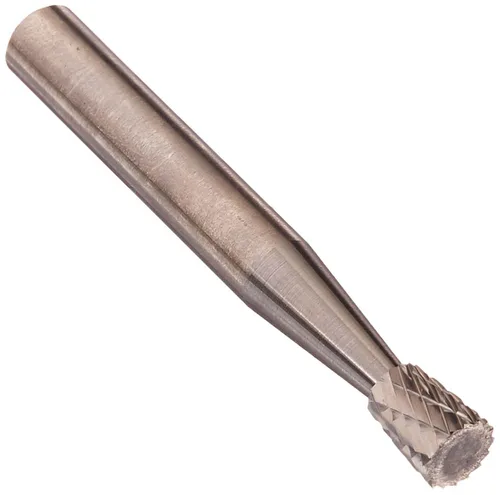 Vista 88 de Drill America SA-1 Rebaba de carburo/lima giratoria cilíndrica de doble corte para amoladora de troquel de 1/4" de diámetro x 5/8" de longitud