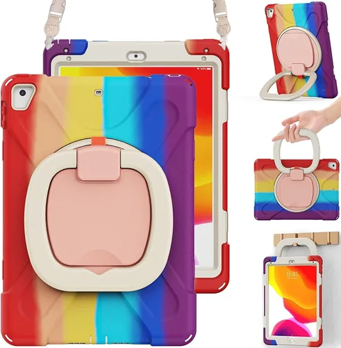 Vista 39 de Funda para iPad Air de 3ª generación – Funda resistente para niños con soporte giratorio, soporte para lápices y correa de transporte para iPad