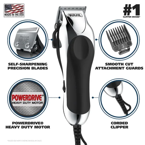 Vista 2 de Set para cortar el cabello Chrome Pro n.° 79524-2501 (24 accesorios)