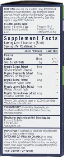 Vista 5 de Mommys Bliss, Gripe Water Night Time, 4 Fl Oz