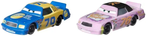 Vista 3 de Disney Cars Toys Floyd Mulvihill & Crusty Rotor - Paquete de 2 unidades, a escala 1:55, vehículos de personajes favoritos de los fanáticos