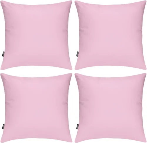 Vista 36 de Coddsmz Paquete de 4 fundas decorativas de 100% algodón para cojín cuadrado, funda de almohada de color liso para bricolaje, para sofá y dormitorio