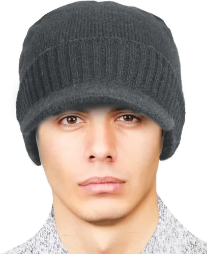 Vista 15 de Dahlia Gorro para hombre con visera - lana, sombrero de invierno con borde, forro polar