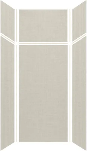 Vista 26 de Transolid EWKX363696-41 Expressions - Kit de pared de ducha de 6 paneles con extensión, 36 pulgadas de largo x 36 pulgadas de ancho x 96 pulgadas