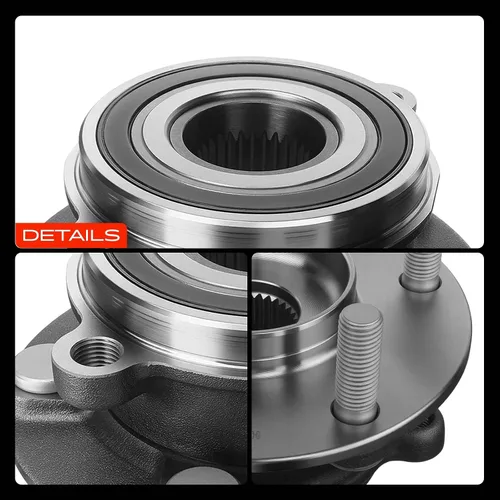 Vista 9 de A-Premium Cojinete de rueda delantera y conjunto de cubo con 5 lengüetas compatible con Mazda CX-5 2013-2022, 6 2014-2019