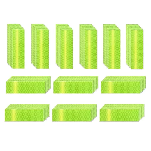 Vista 96 de Pegatinas reflectantes 1 pulgada de diámetro Redondas Reflectoras, Cinta adhesiva impermeable al aire libre de alta visibilidad (80 piezas)