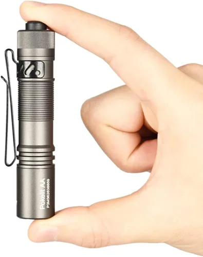 Vista 6 de ACEBEAM Pokelit AA linterna mini recargable con clip, linterna de bolsillo EDC de 550 lúmenes altos, linterna pequeña súper brillante, linterna LED