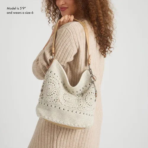 Vista 3 de The Sak Sequoia Hobo Bag - Bolso grande de ganchillo a mano para mujer para todos los días y viajes - Bolso y bolso duradero con bolsillo