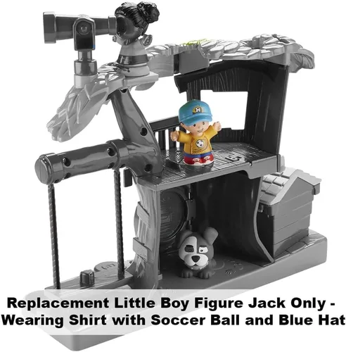 Vista 5 de Pieza de repuesto para juego Fisher-Price Little People Swing & Share Treehouse - DYF19 ~ Figura de repuesto para niño pequeño Jack ~ Camisa