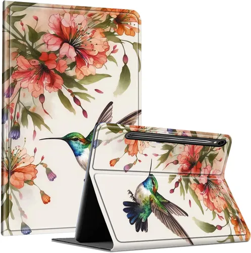 Vista 97 de Slim Case for Samsung Galaxy Tab S10 Lite / S10 FE / S9 FE 10.9" & Galaxy Tab S9 11", Multi-Angle Stand PU Leather Smart Folio Cover with Soft TPU