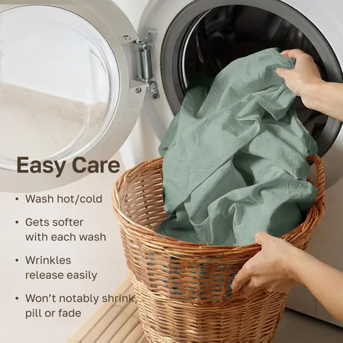 Vista 40 de California Design Den Sábanas de Algodón Egipcio 100%, Juego de Sábanas de Lujo Auténtico Certificado Tamaño Full con Bolsillo Profundo, Satén Suave