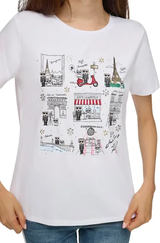 Vista 5 de Karl Lagerfeld Paris Camiseta con logo para mujer