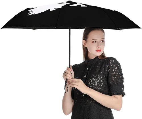 Vista 4 de Bigfoot - Paraguas impermeable con 3 pliegues, cierre automático, resistente al viento, con 3 pliegues, ligero, anti-rayos UV, para hombres