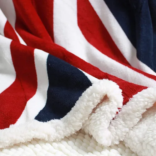Vista 4 de UKELER Manta de Forro Polar Union Jack 50 x 60 Pulgadas Mantas de Forro Polar Suaves y Esponjosas para Adultos, Niños Pequeños, Niños y Niñas
