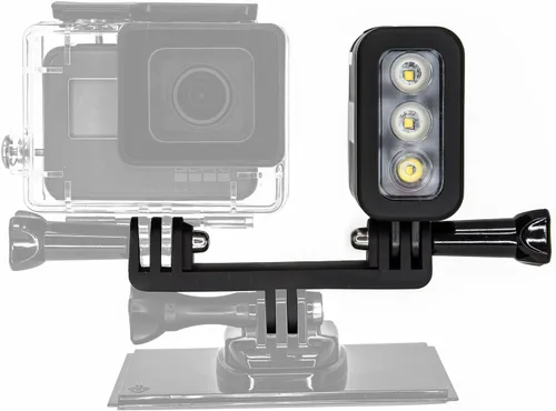 Vista 4 de SSE Luz de buceo impermeable de alta potencia – Luz de video subacuática LED para GoPro Hero 3 a Hero 14 – Compatible con Hero
