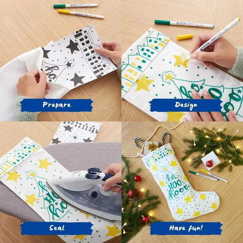 Vista 9 de edding 4600 Bolígrafo textil – Juego de 10 colores (básico) – Punta redonda de 0.039 in – Bolígrafos de tela permanente para dibujar en textiles
