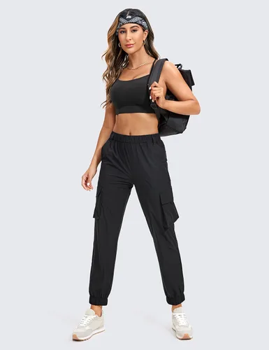 Vista 4 de CRZ YOGA Butterluxe - Brasier deportivo con espalda en Y para mujer, tirantes delgados, sin varillas, cuello redondo, atlético, acolchado, para yoga