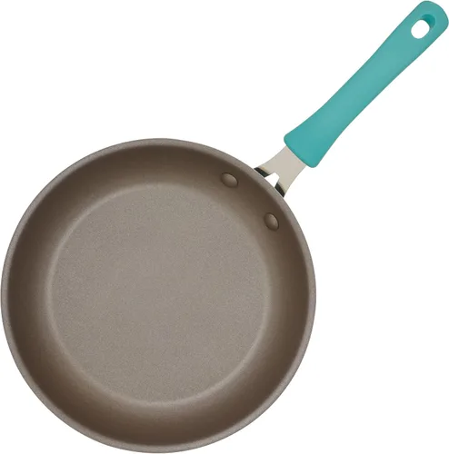 Vista 2 de Rachael Ray Cook + Create - Juego de utensilios de cocina antiadherentes de aluminio, 10 piezas, azul agave