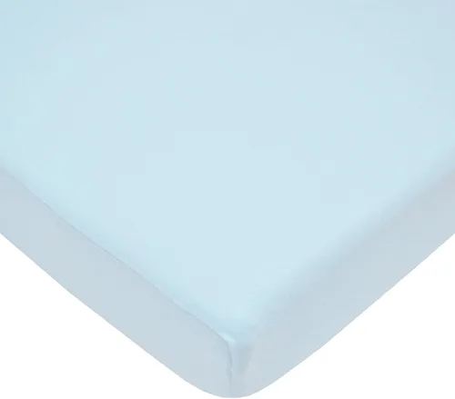Vista 23 de American Baby Company - Sábana bajera ajustable de tejido de punto suave y transpirable 100% algodón, sábanas de practicuna, Estrellas azules