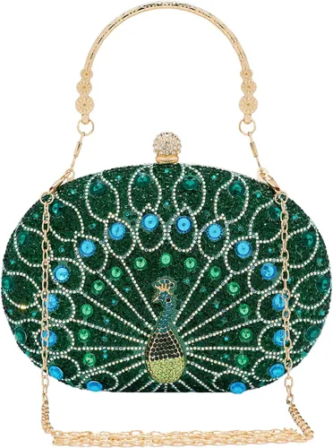 Vista 10 de SH Bolsos de mano para mujer, bolso formal de noche con diamantes de imitación, bolsos brillantes para boda, fiesta, cóctel, baile de graduación