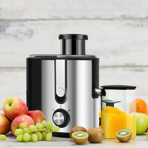 Vista 2 de COSTWAY Máquinas exprimidoras con boca de 2.5 pulgadas de ancho, extractor de exprimidor de 400 W con control de doble velocidad y protección contra