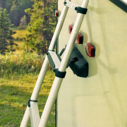 Vista 6 de RecPro Escalera telescópica RV de 12.5 pies compatible con unidades preparadas Lippert On-The-Go