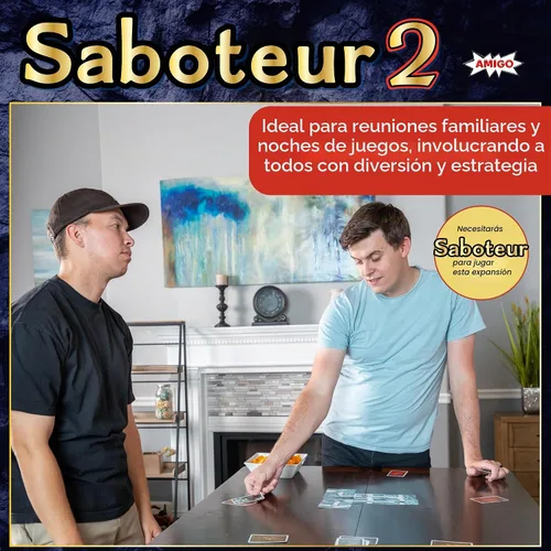 Vista 2 de Paquete de expansión Saboteur 2 - Emocionante juego de cartas de estrategia de excavación de oro para 2 a 12 jugadores, a partir de 8 años